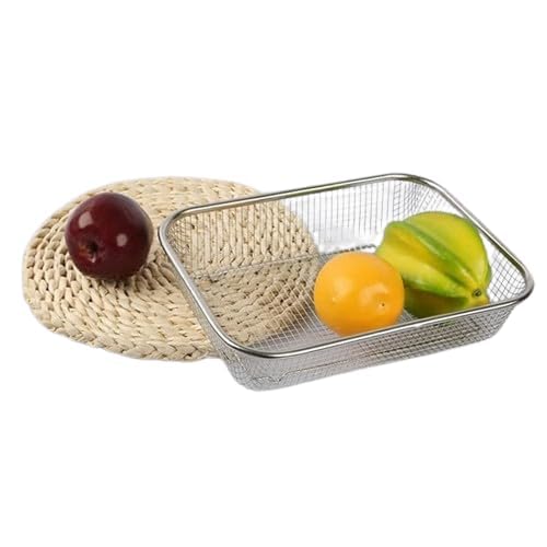 Kruvad Stainless Steel Fruit Vegetable Drain Basket with Drip Tray MultiPurpose Washing Filter Basket Sink Colander - Image 5