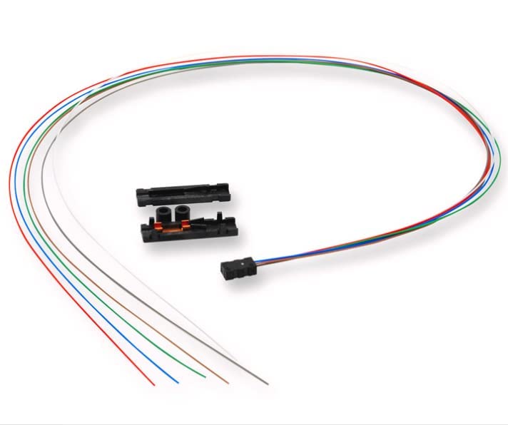 5er Link Technology 6 Strand Fiber Optic Buffer Tube Fan-Out Kit 25" Long. Field installable fanout Solutions for transitioning 250μm fibers to 900um for Direct Connector Termination (6 Strand) - Image 1
