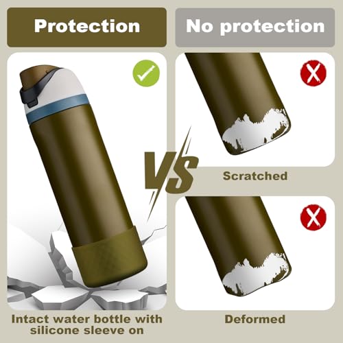 Beonsky Silicone Boot for Owala Water Bottle 24 oz, Anti-Slip Protective Sleeve for FreeSip/Twist/Flip Stainless Steel Water Bottles Accessories - Image 3