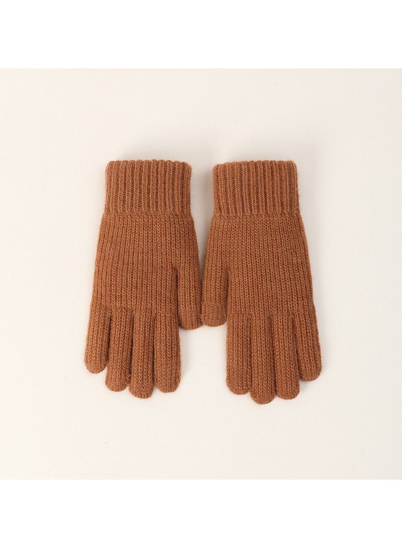 Loquat Solid Knit Gloves 