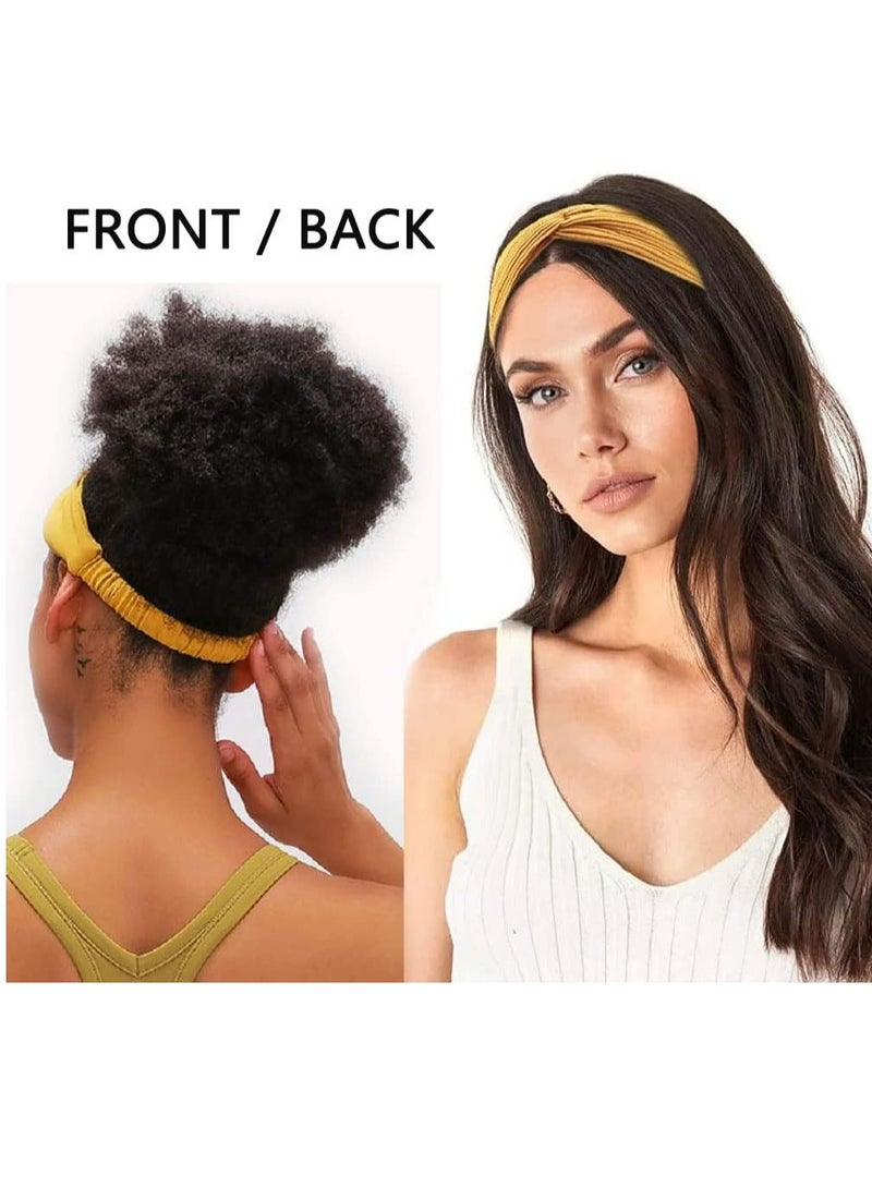 Loquat 6-Pack Boho Non-Slip Twist Knot Headbands for Women, Stretchy Hair Accessories - Image 5