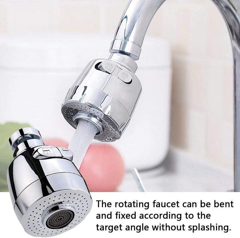 SHIDHMI Kitchen Sink Aerator - 360° Movable Rotatable Faucet Sprayer Head Replacement for Anti-Splash Tap With 2 Modes - Image 3