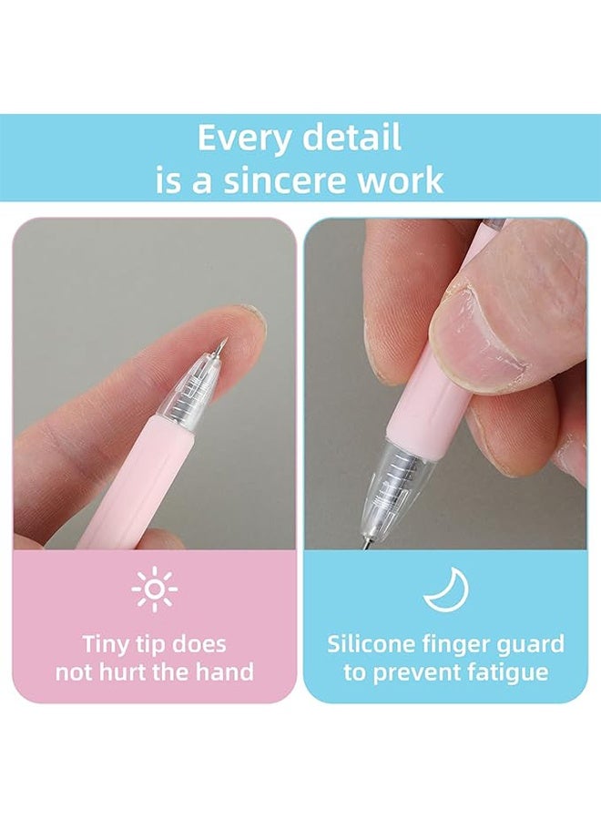 مجموعة أدوات تقطيع ورقية مكونة من 6 قطع، قلم تقطيع ورقي متعدد الاستخدامات قابل للسحب، دقيق، مناسب للمدرسة والمنزل، أدوات نحت ورقية متعددة الاستخدامات لأعمال الحرف اليدوية وسجل القصاصات. - Image 4