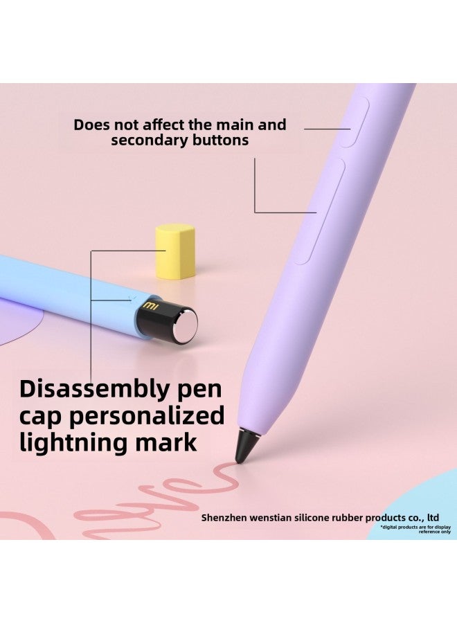 لـ Xiaomi Focus Stylus Pen Case Collision Color لـ Xiaomi Stylus Silicone Case وقائي بالجملة - اللون: رمادي تجاري - Image 4