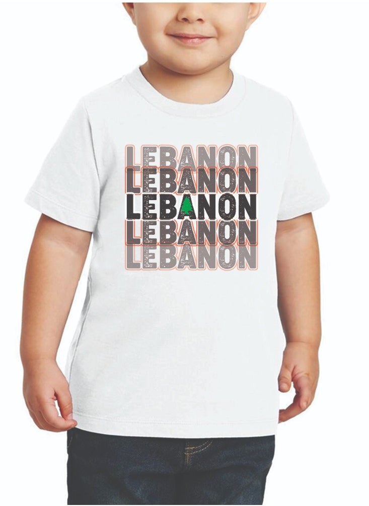 Generic - Lebanon Independence Day Kids Boys T-Shirt - Lebanon National Day T-Shirt with Classic Round Neck and Short Sleeve - Lebanese Boys T-Shirt - Image 1