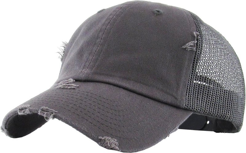KBETHOS Vintage Washed Distressed Cotton Dad Hat Baseball Cap Adjustable Polo Trucker Unisex Style Headwear - Image 1