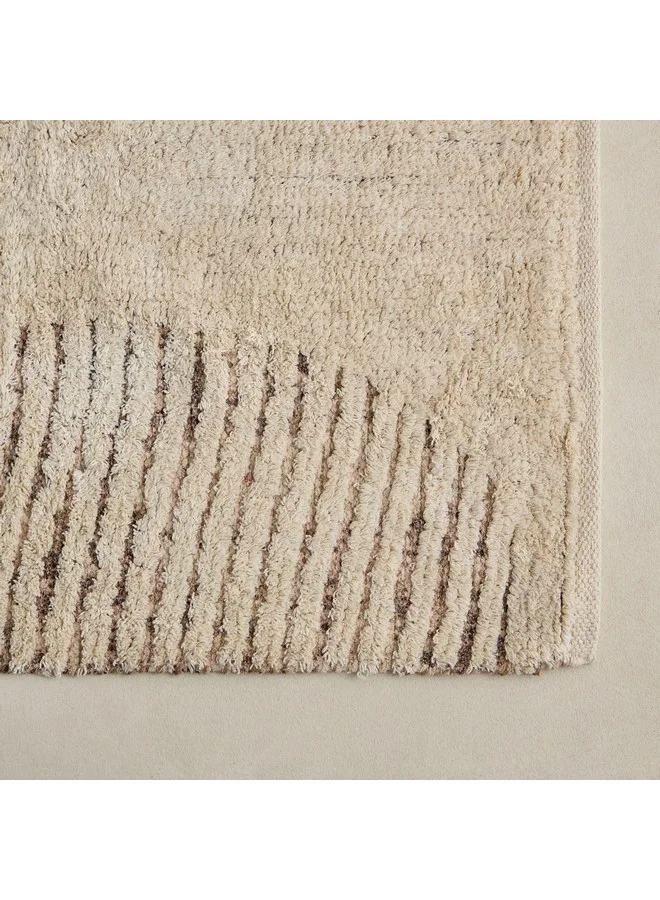 هوم بوكس Aizel Bianca Stripe Cotton Dhurrie 160 x 110 cm