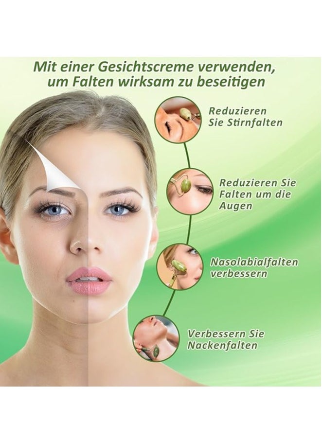 Generic Gua Sha Face SkinCare Kit, Face and Eye Massager, Jade Roller for Face, Guasha Stone Face, Facial Massage Roller, Muscle Relaxation, Eliminates Eye Swelling  - Image 2