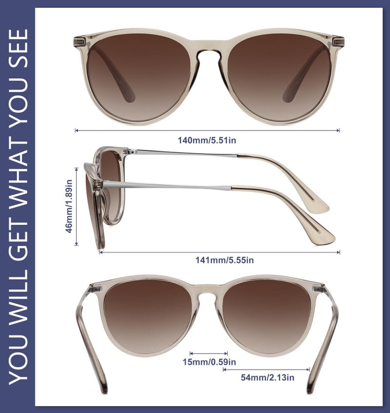 WOWSUN Retro Polarized Sunglasses Womens 2026 Trendy Round Classic Glasses - Image 5