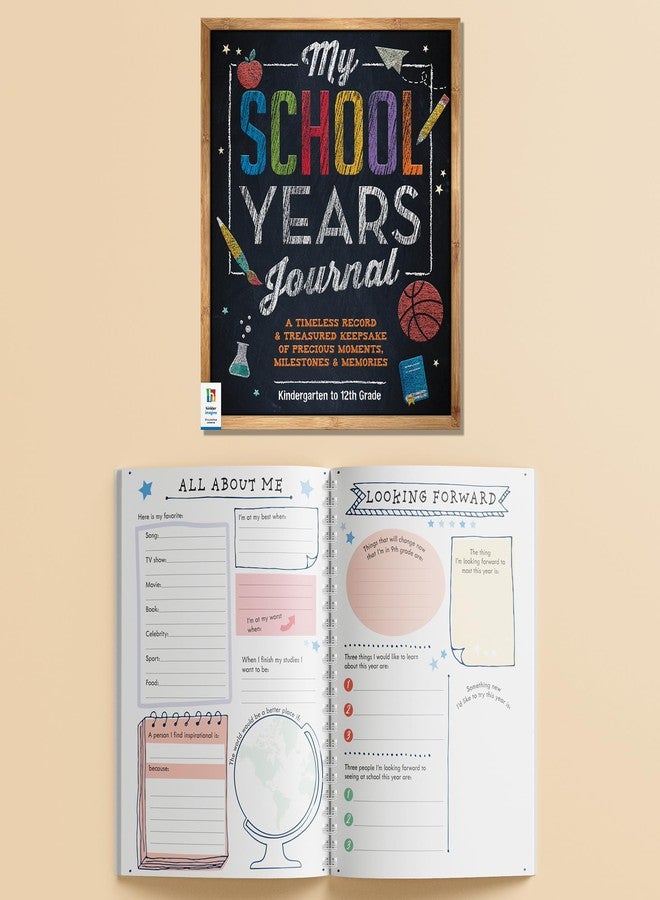 هينكلر: مذكرات سنوات دراستي - حفظ ذكريات الأطفال من الروضة إلى الصف الثاني عشر، وتخزين الشهادات والميداليات، مع مخطط للطول - Image 5