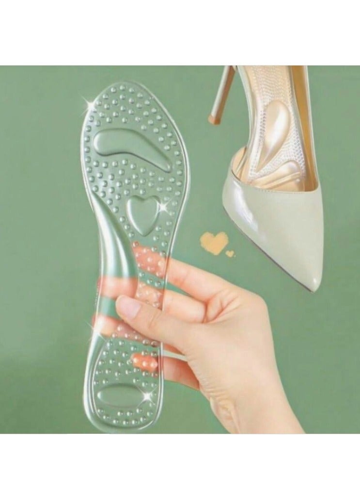 OASIS-TH 1 Pair Silicone Gel Insole  For High Heels Anti Slip , Women Shoes Inserts Pain Relief - Image 1