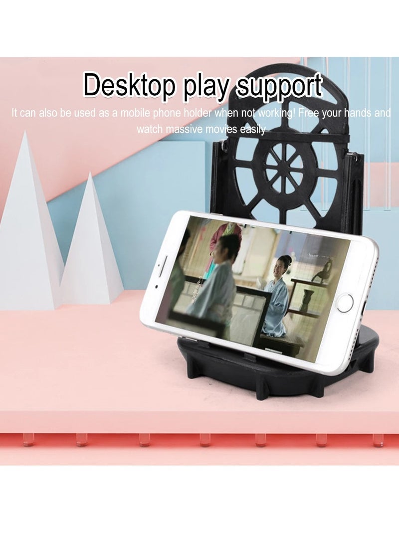 AROAQ Wiggler Phone Stand Holder, Portable Walking Swing Shaker Mobile Stand, Ultra Quiet Adjustable Phone Swing Device, Wear Resistant Pedometer Brush Stepper For Phone, (Pink) - Image 3