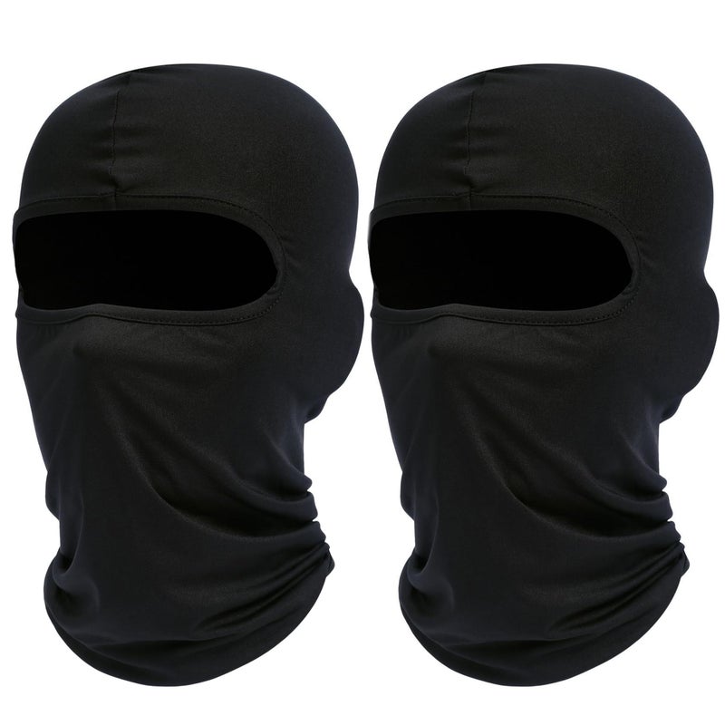 ROXUN Ski Mask Balaclava Shiesty, 2 Pack Cold Winter Warm Windproof Motorcycle Neck Gaiter for Men/Women Black - Image 1