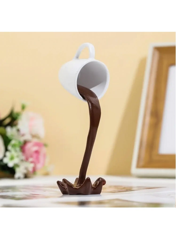 Coffee cup décor | Resin decoration | Indoor decoration | Outdoor décor | Table ornament | Art décor | Coffee lover gift | Home decoration | Office décor | Creative resin art - Image 4