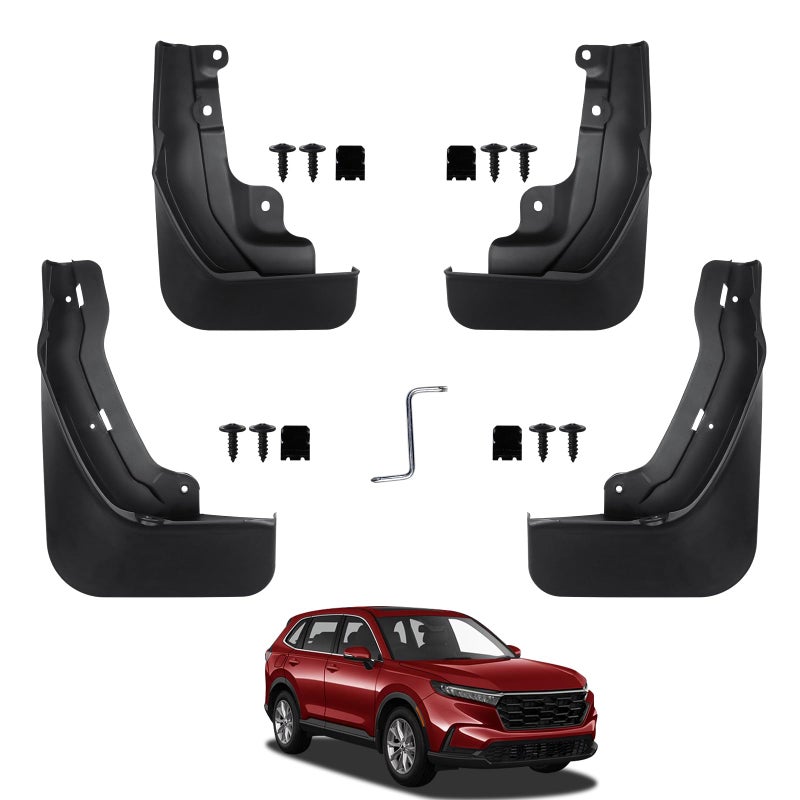 Peleus Upgraded Mud Flaps Mud Guards for Honda CRV 2023 2024 2025 2026 Aerodynamic Mud Flaps Splash Guards Fenders for Honda CRV 2023 2024 2025 Accessories Set of 4 Mudguards Mudflaps - Image 1