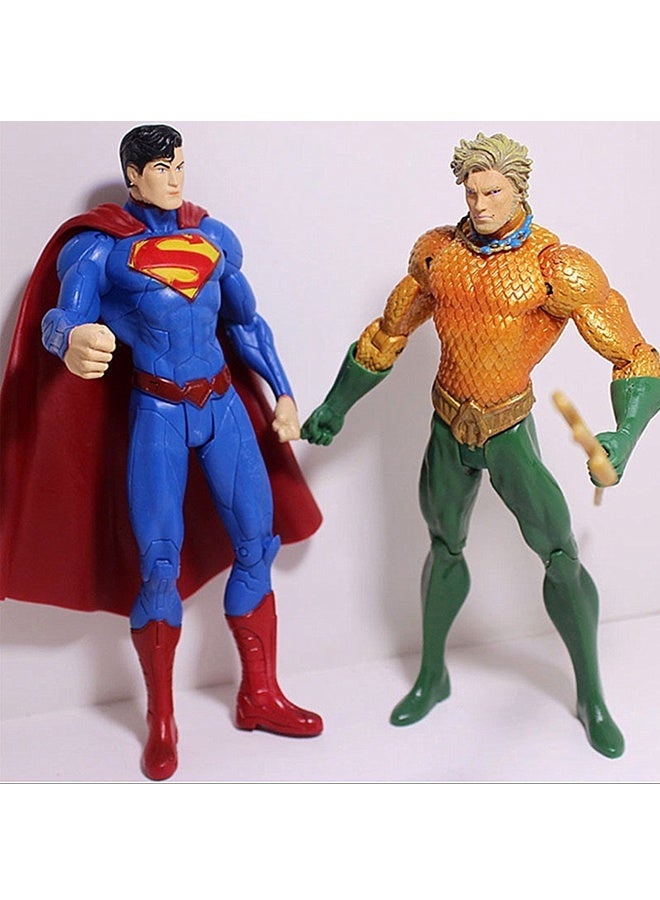 7-Piece Justice League Hero Action Figure Set - 7x3x2cm Stylised Collectibles with Non-Toxic PVC, Detailed Costumes for Kids Ages 3+, Collectors & Party Favors Display, Gift Play - Image 2