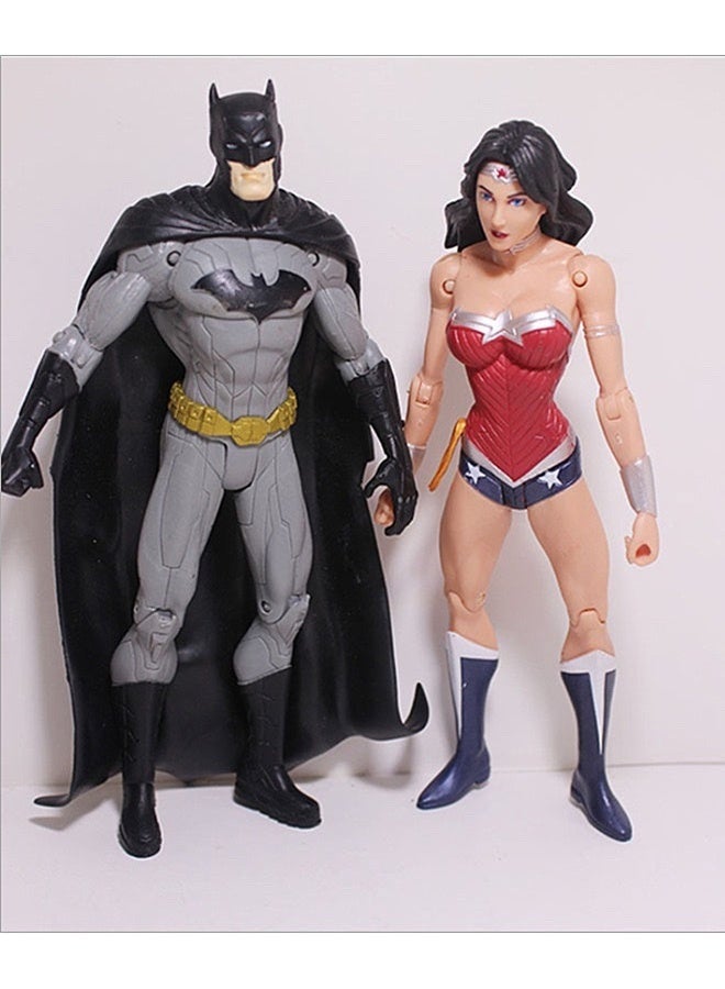 7-Piece Justice League Hero Action Figure Set - 7x3x2cm Stylised Collectibles with Non-Toxic PVC, Detailed Costumes for Kids Ages 3+, Collectors & Party Favors Display, Gift Play - Image 3