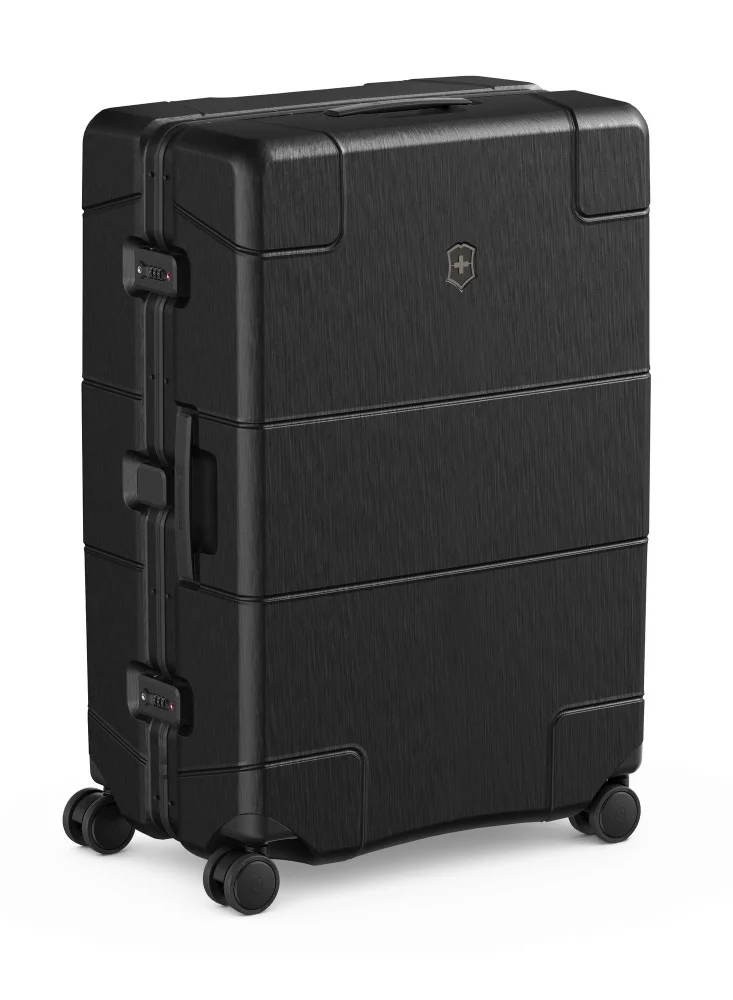 Victorinox Lexicon Framed Series Large 75cm Hardside 4 Double Wheel Check-In Luggage Trolley Black