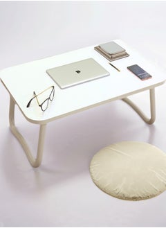JANTENS Laptop Bed Tray Table, Foldable Laptop Bed Table, Portable Standing Desk, Foldable Laptop Tablet Table for Bed Sofa Floor (White)  - Image 4