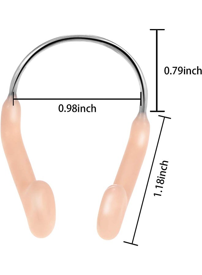واي جيه 6 Piece Silicone الأنف مقابس السباحة الأنف كليب، واقي للماء التدريب الأنف حامي للبالغين الأطفال السباحة المنافسة - Image 2