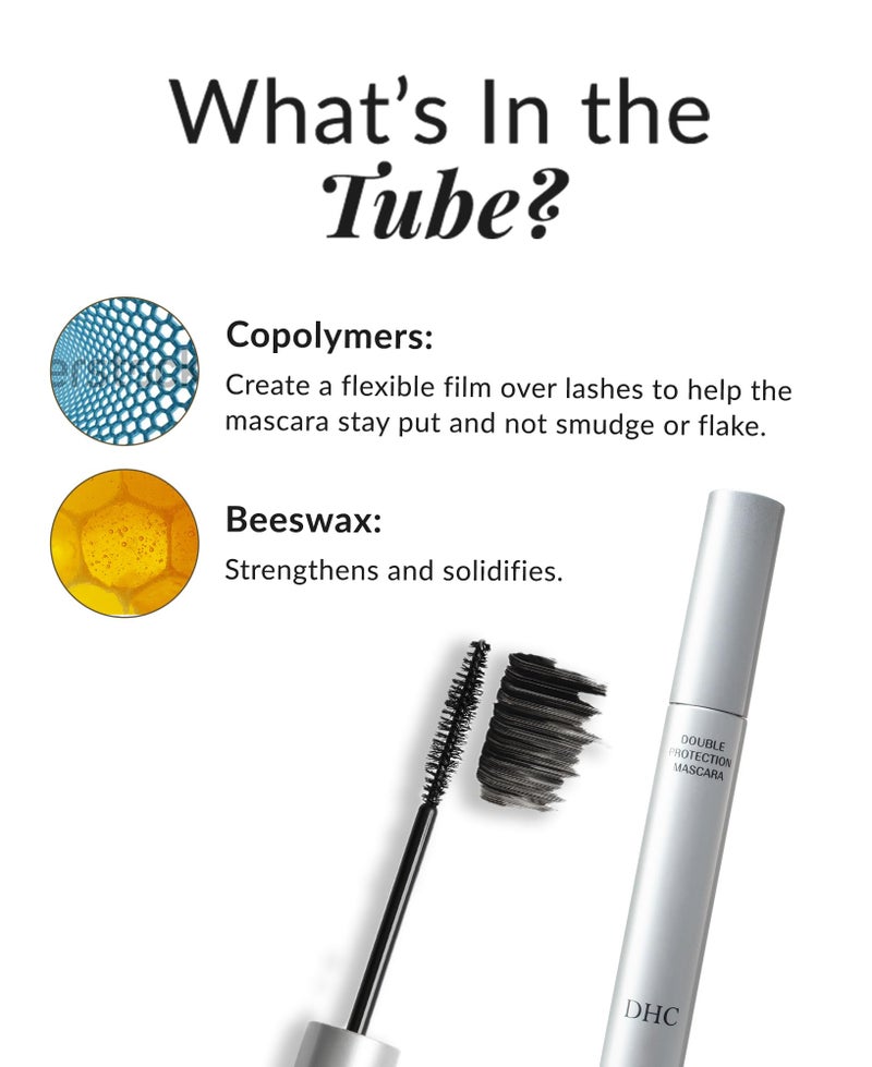 DHC Mascara Perfect Pro Double Protection, Black, .17 oz (5g) Net wt. - Image 5