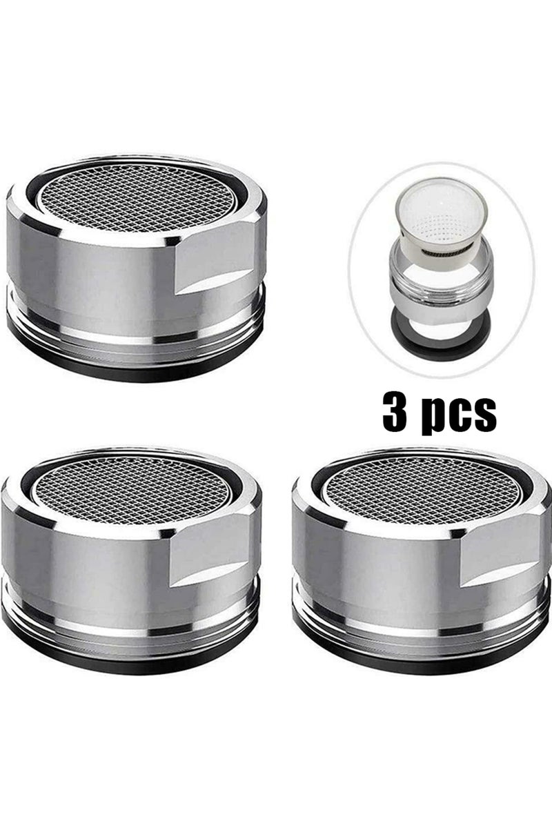 erorex 3PCS Brass Water Saving Faucet Tap Aerator M24 Thread Bathroom Faucet Bubbler Stainless Steel Rep... - Image 2