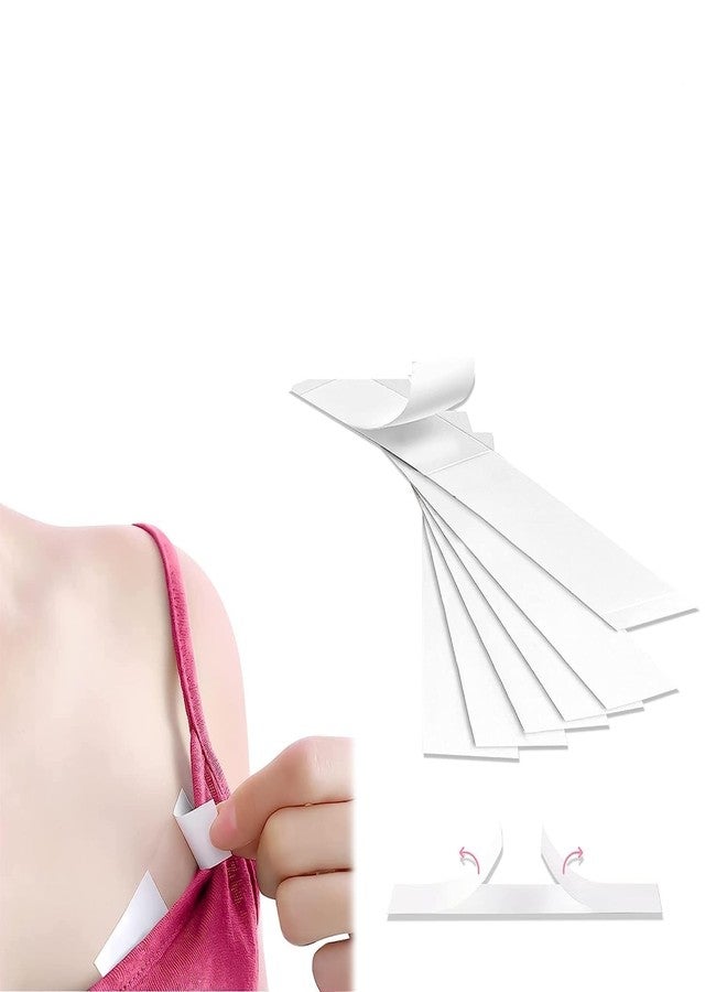 Qatalitic Double Sided Tape For Fashion, Clothing and Body - 36 Strips Pack, Fabric Tape for Women, Gentle to stick on Skin and clothes - Transparent, All Day Strength Tape Adhesive - Image 2