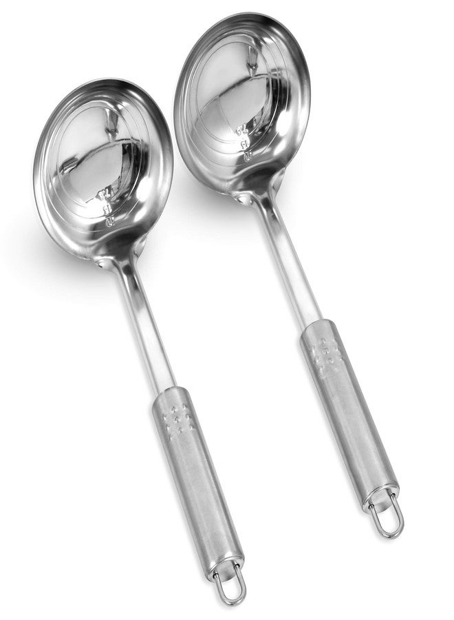 Simpli-Magic 79311 Stainless Steel Soup Ladle, 2 Count Bundle, Stainless Steel, Pack of 1, 2 Count) - Image 1