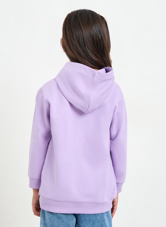 Styli Girls Lilac Snoopy Print Hoodie - Image 4