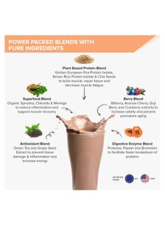 WELLBEING NUTRITION Plant Protein Dark Chocolate Hazlenut 500G  - Image 4