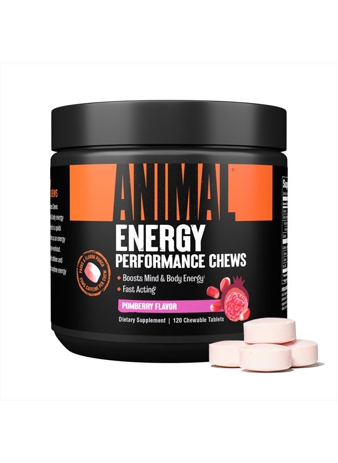 ANIMAL Energy Chews, Fast Acting Energy with Caffeine, Nootropics and Sea Salt for Focus and Pre Workout - Convenient and Delicious Chews Format  - Image 1