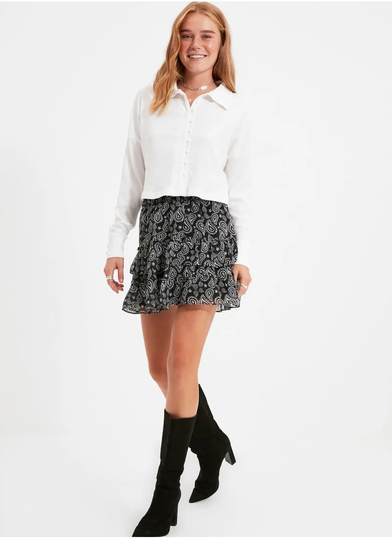 trendyol Knitted Mini Skirt