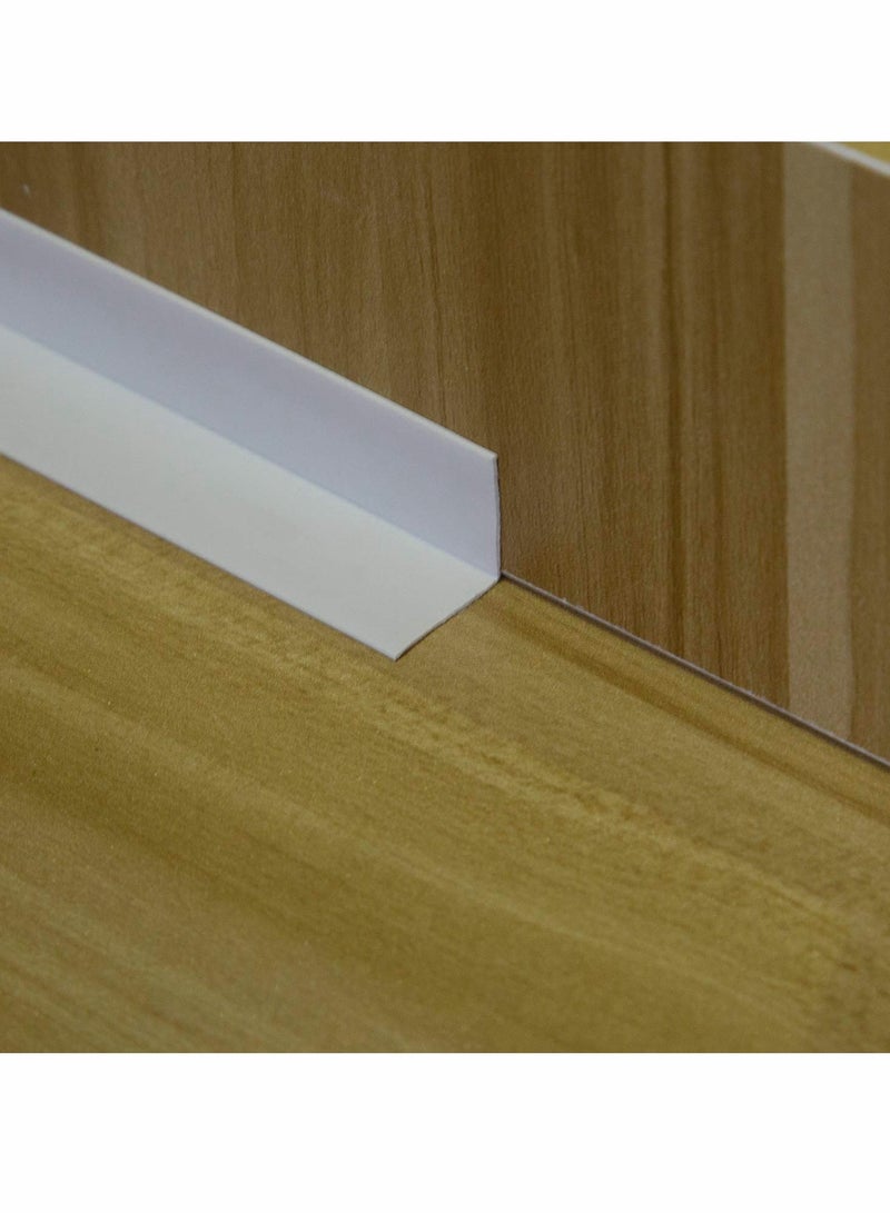 Waterproof & Adhesive Caulk Strip Flexible Self Adhesive Tape for Kitchen Bathroom Bathtub Toilet Wall Floor Self Adhesive Caulk Strip Tile Sealer Moisture Mold Protector White 1PCS - Image 3