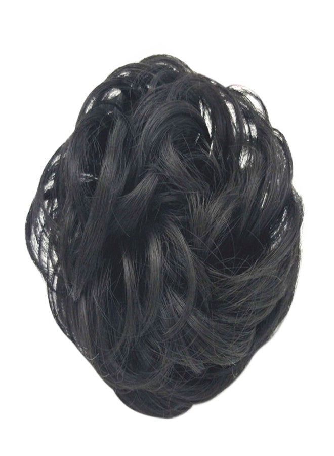 Messy Hair Bun Scrunchie Hair Piece Extension with Elastic Rubber Band Ponytail Hair Extensions Updo Chignon Donut Ponytail Hairpiece Synthetic Tousled Hair Scrunchies for Women - Image 1