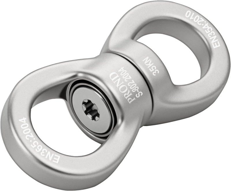 PROND Swing Swivel 35kN Safest Rotational Device, Swing Spinner, Carabiner Swivel, Climbing Rope Swivels for Children’s Web Tree Swing Setting, Aerial Dance, Hanging Hammock - Image 3