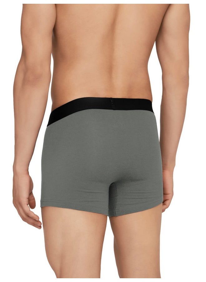 XYXX XYXX Cotton Regular Solid (Pack of 2) (Aero Trunks for Men Combo_Black + Frost Grey_L)  - Image 3