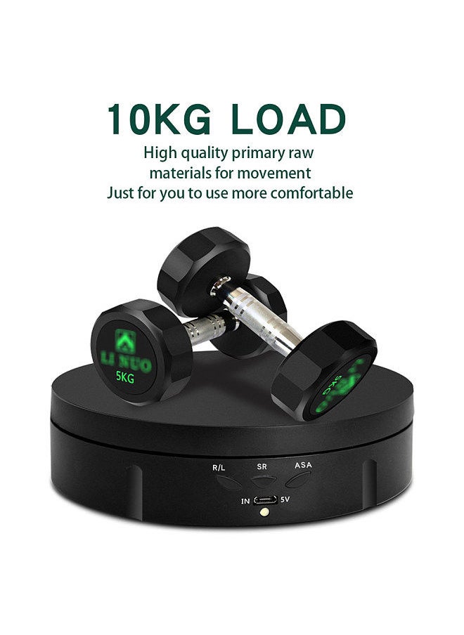 Generic - 360° Electric Rotating Turntable USB Charging Rotating Display Stand 3 Speed Adjustable for Photography Display Jewelry Watch Collectibles - Image 1