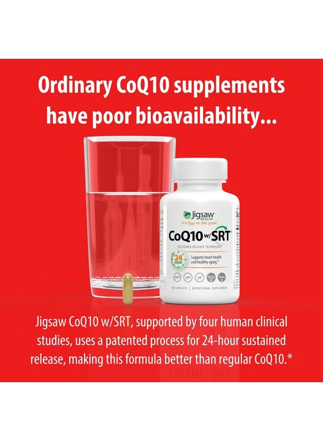 Jigsaw Health CoQ10 w/SRT | Heart Health Support | with Sustained Release Technology | 60 Capsules - Image 4