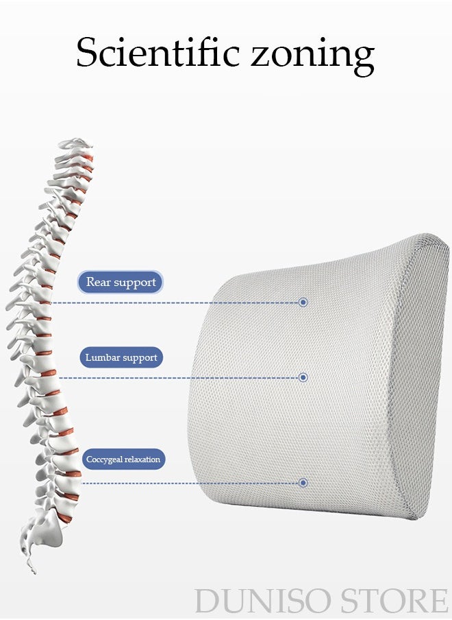 وسادة مقعد ووسادة دعم قطني لكرسي المكتب، وسائد مقعد السيارة من إسفنج الذاكرة، وسائد دعم الظهر تساعد على تخفيف آلام عظم الذنب القطني والعصب الوركي - pzsku/Z5DA533DF352A79EC8342Z/45/_/1695460917/5f6e99db-dbec-4ac7-889c-2cdc5c26494d