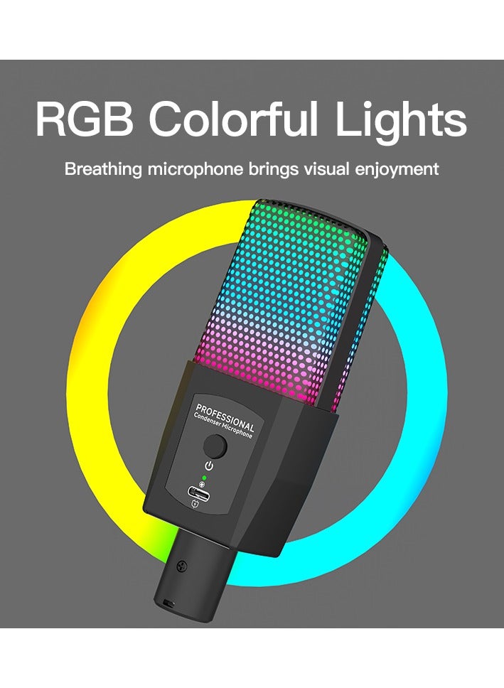 تسجيل واضح، ميكروفونات احترافية، ميكروفون سعوي، التقاط اتجاهي بالكامل، تسجيل دقيق للصوت البشري، تصفية الضوضاء البيئية، مع نغمات عالية واضحة ونغمات منخفضة عميقة - Image 2