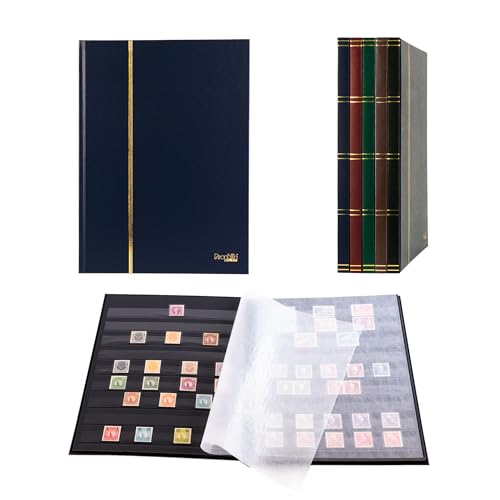 Prophila Collection Prophila Stamp Album (New) 16 Black Sides, Blue Cover - Image 1