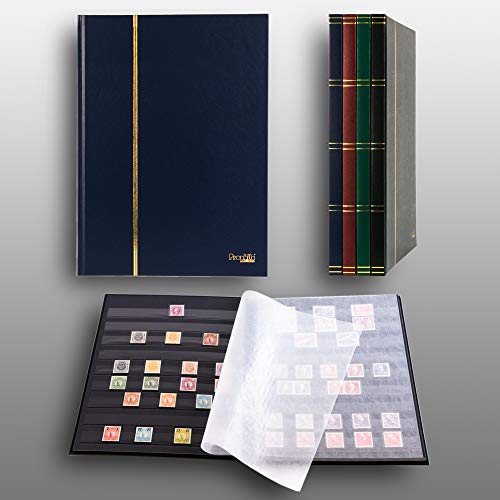 Prophila Collection Prophila Stamp Album (New) 16 Black Sides, Blue Cover - Image 2