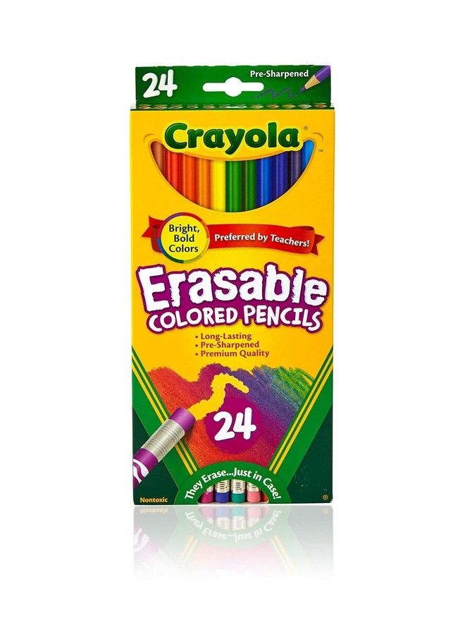 Crayola أقلام ملونة قابلة للمسح للأطفال أنشطة في المنزل 24 عدداً متنوعاً - Image 2