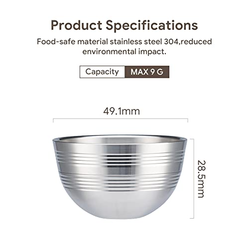 BENFUCHEN Stainless Steel Vertuo Next Reusable Pod+EMPTY Refillable Alumium Coffee Pods-80+150+230ml Each 6 Pcs + 1Pcs Coffee Capsule Tamper For Reusable nes presso Vertuo Next Pods - Image 4
