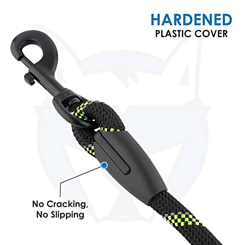 HANK Dog Leash | 3M Reflective Leash for Dogs | Heavy Duty Dog Rope for Small to Large Dogs | Comfortable Padded Handle 5 Feet (Limited Edition - Green, Large - Suitable Upto (18-80KG)) - Image 4
