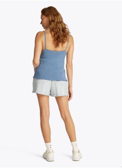 TOMMY JEANS Women's Slim Tank Top - Cotton, Blue  - Image 4