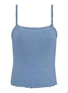 TOMMY JEANS Women's Slim Tank Top - Cotton, Blue  - Image 2