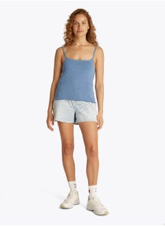 TOMMY JEANS Women's Slim Tank Top - Cotton, Blue  - Image 3
