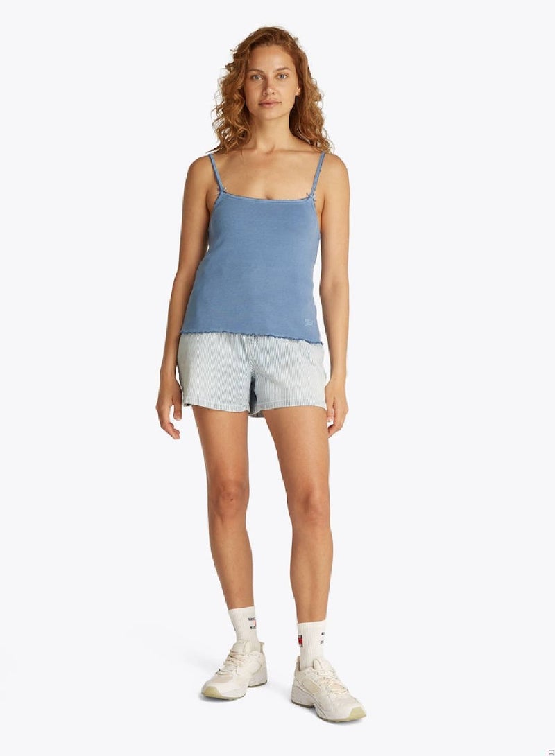 TOMMY JEANS Slim Rib Top With Strap  - Image 3
