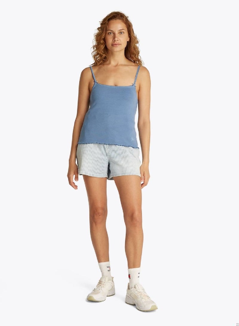 TOMMY JEANS Slim Rib Top With Strap - Image 3